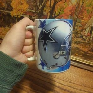 Vtg 💎 90s ⭐ Dallas Cowboys 🏈 NFL ☕ Coffee Mug Cup Drinkware Vintage Gem Grail